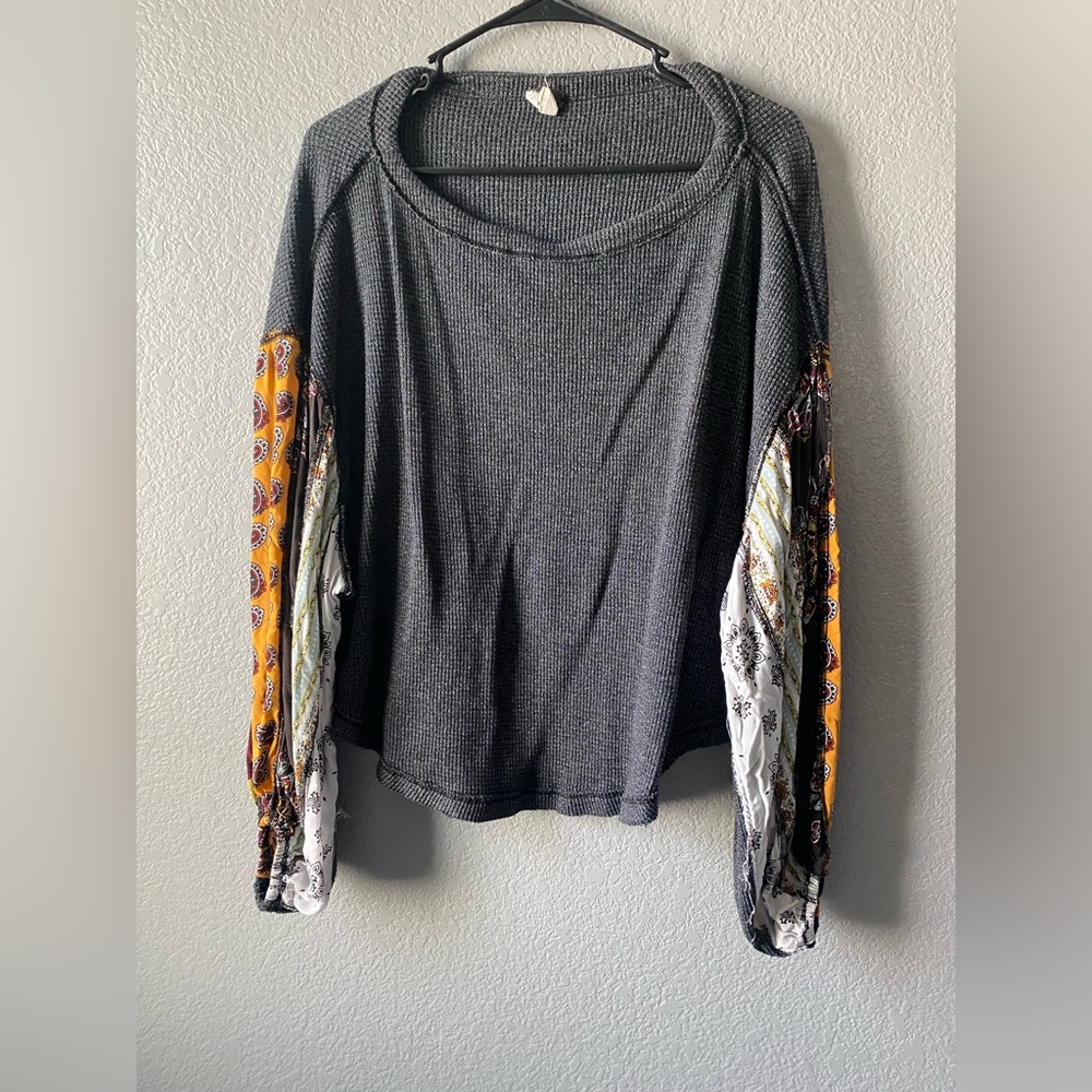 Free people balloon sleeve top